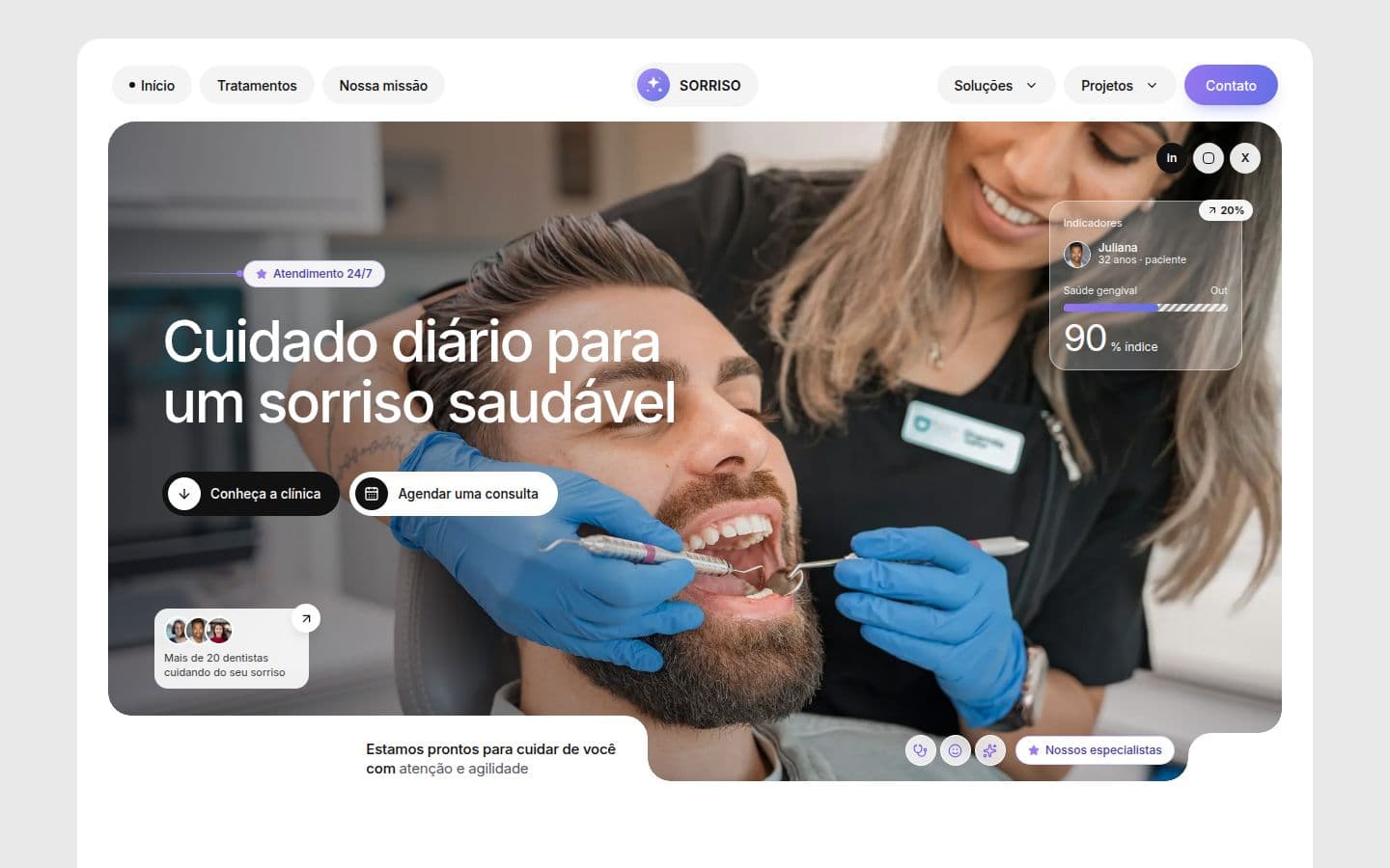 Prévia do modelo Sorriso
